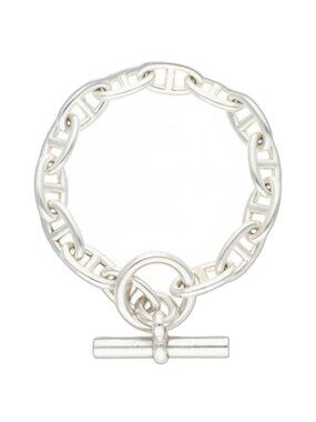 Hermes Chaine D'ancre GM Silver Bracelet